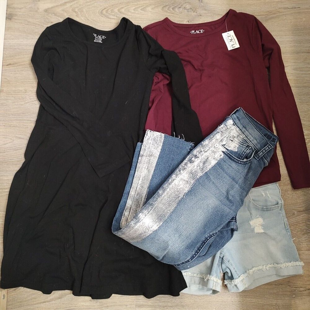 Justice Children's Place Lot Of Clothes 10/12 Fall Winter Wear School Uniform